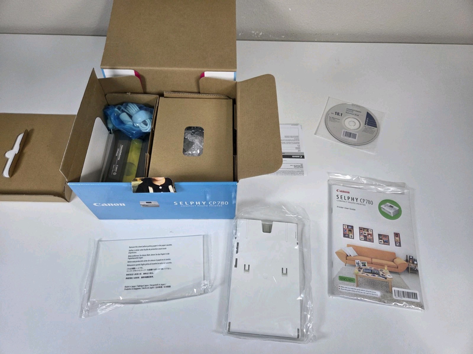 Canon SELPHY CP780 Compact Photo Printer Silver Portable 4×6 NEW Open Box