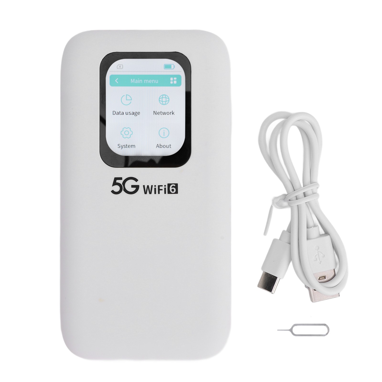 5G WiFi 6 Mobile Hotspot With Nano SIM Card Slot Connects Up To 16 Devices