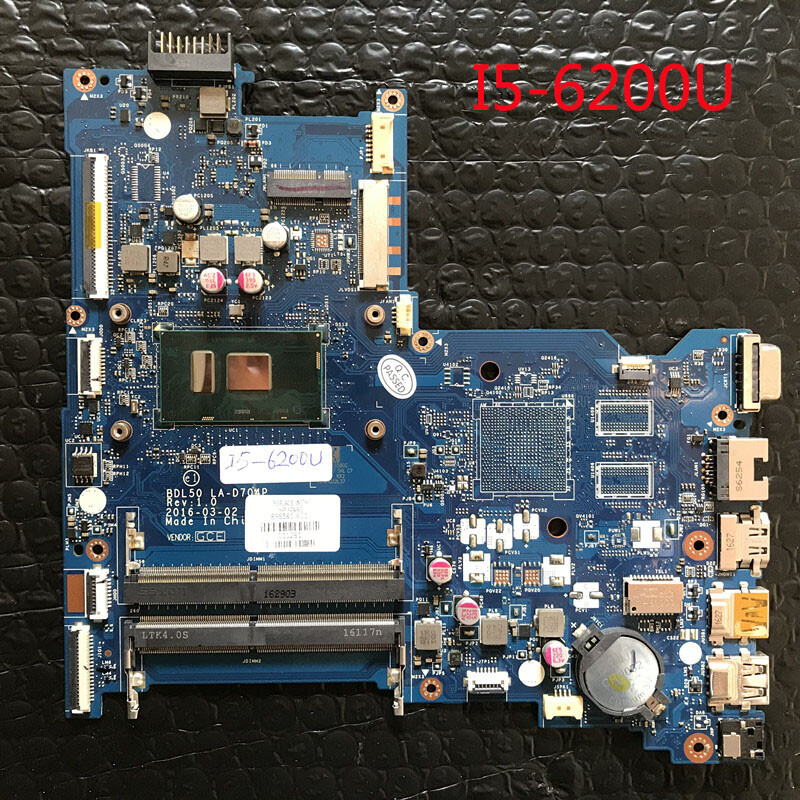 For HP 250 G5 15-AY Motherboard LA-D704P 858581-601 I5-6200U/858579-601 I7-6500U