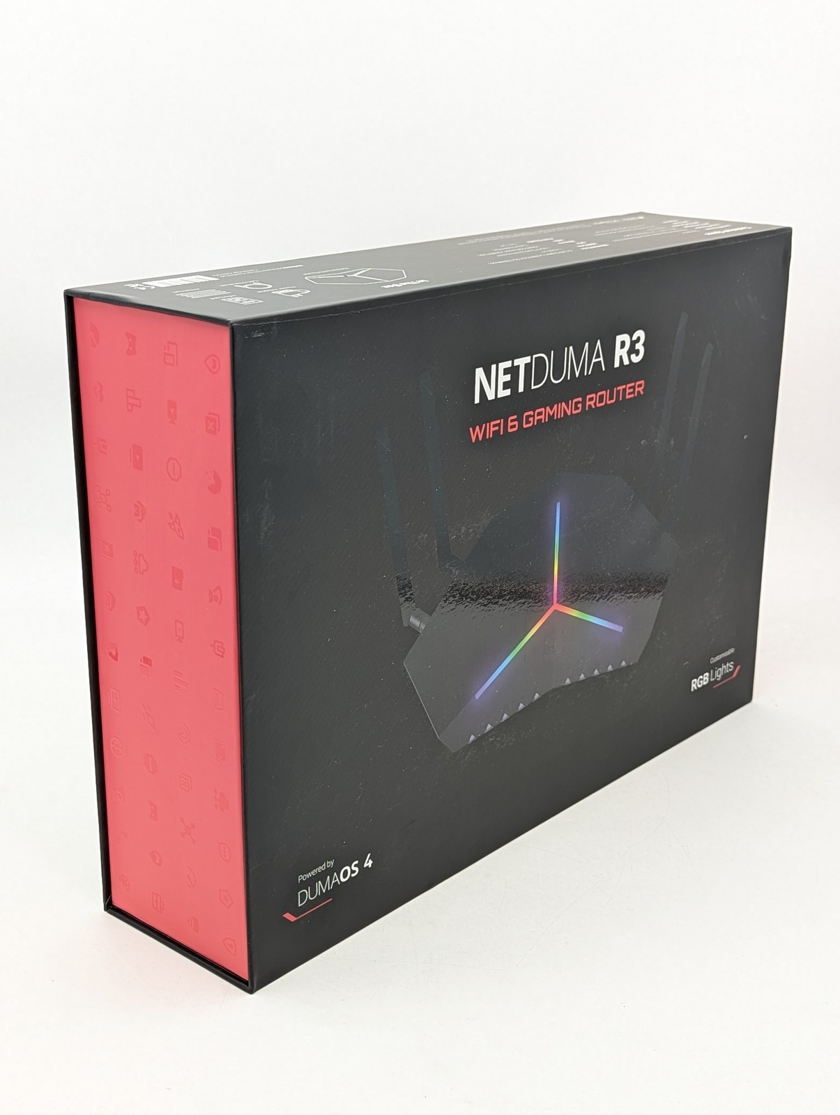 Netduma R3 Wi-Fi 6 Gaming Router Dual Band | Black | Powered by Dumaos 4