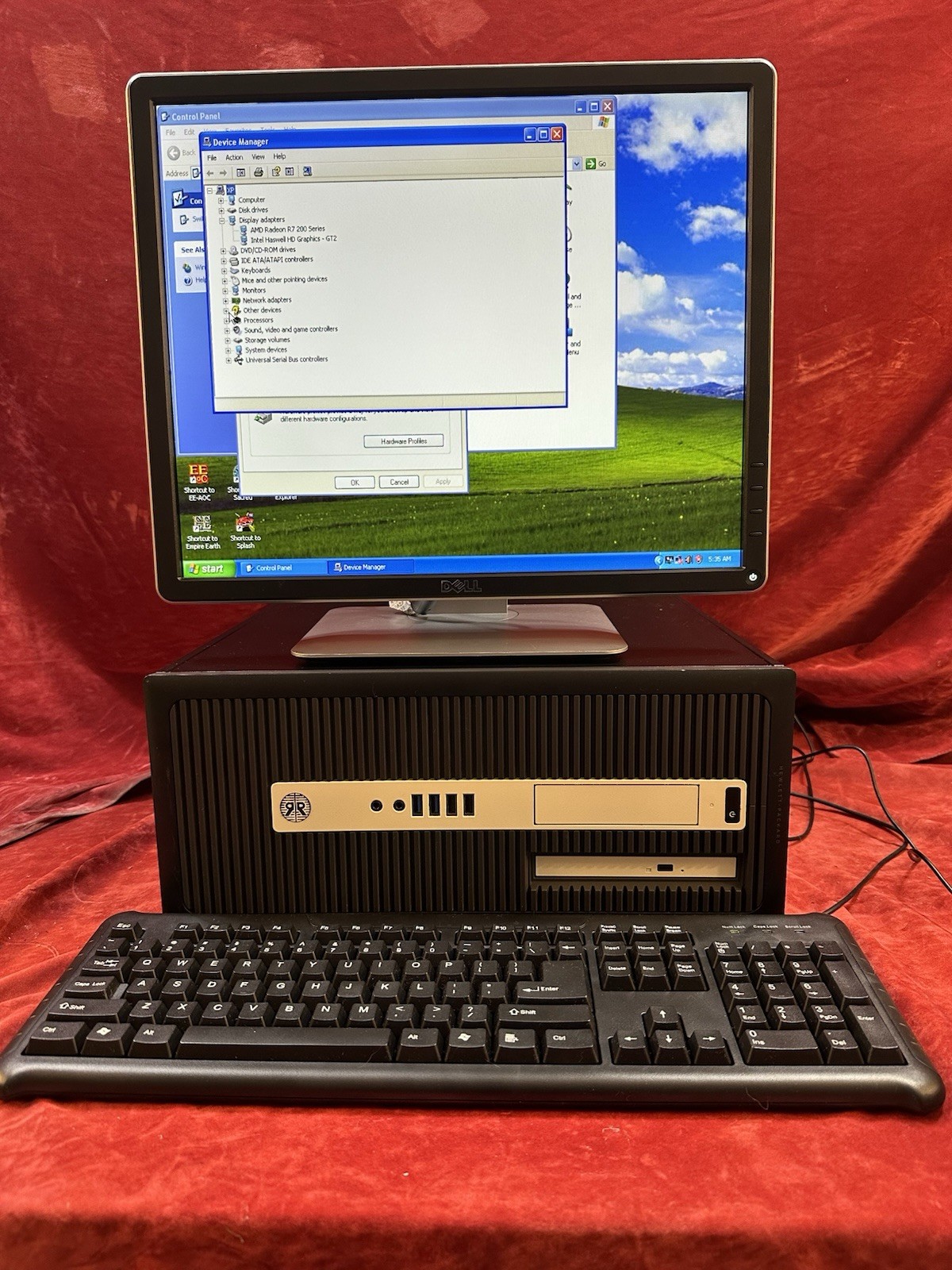 Windows XP Pro FAST Retro Style COMPLETE GAMING SYSTEM With Monitor runs CRYSIS