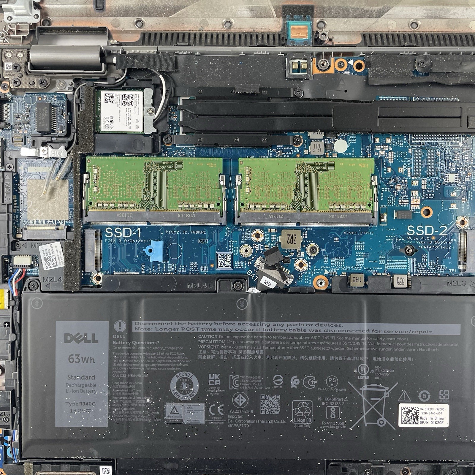 Dell Latitude 5520 15.6″ i5-1145G7 2.60 GHz 16 GB RAM No SSD/OS/AC