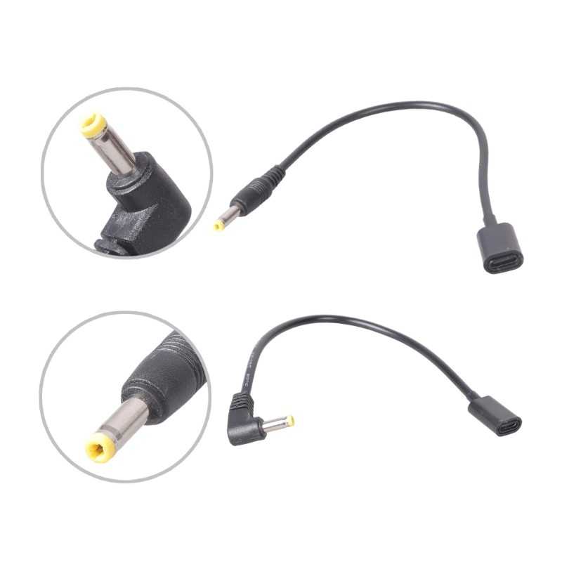 Short 21cm USB C Female To DC4017 Power Adapter Cord For Electronic Gadgets