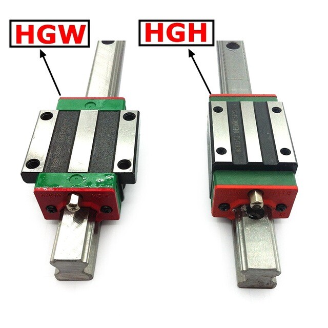 2 pcs HGR25-660mm HG Linear rail & 4 pcs HGW25CC Flange Block Bearing