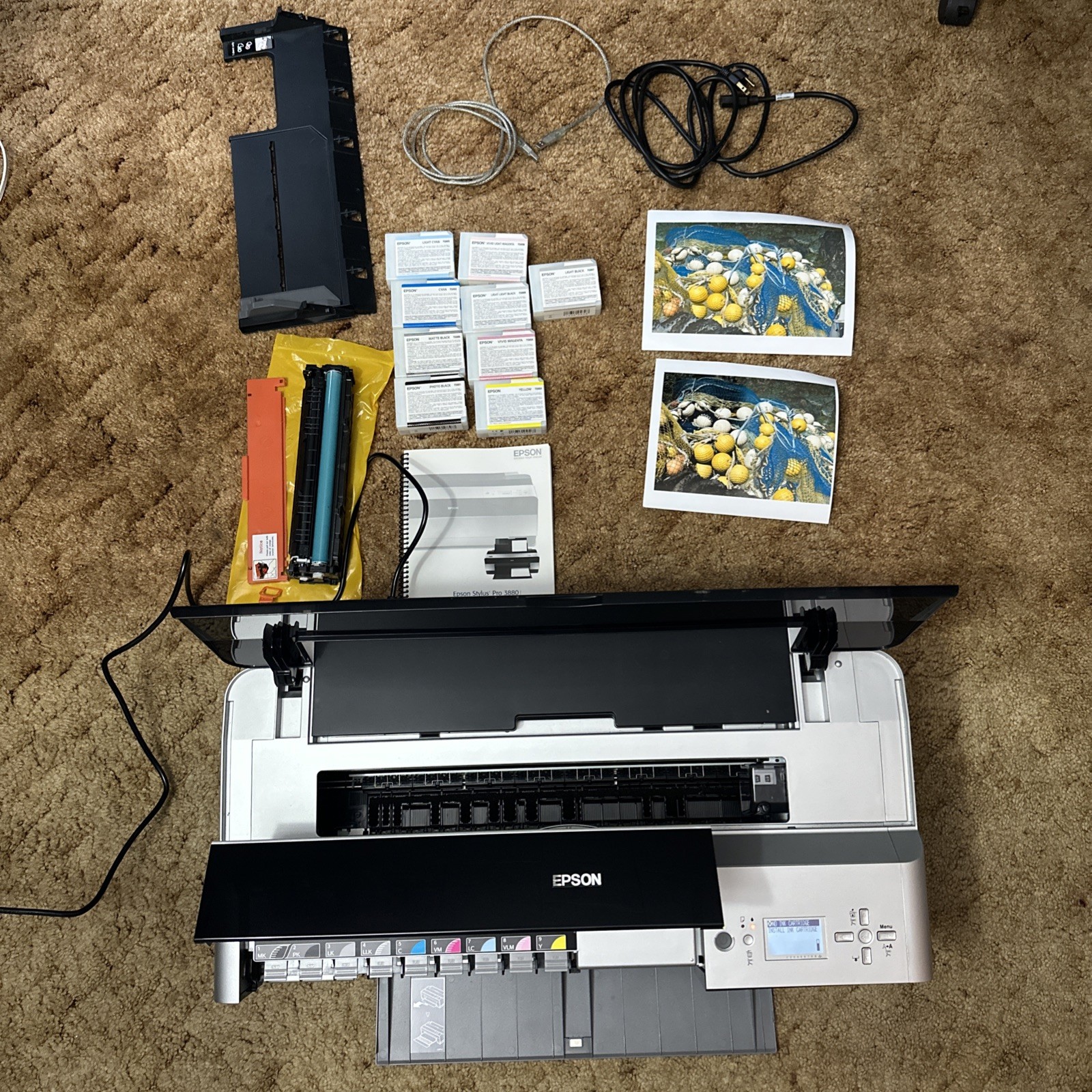 Epson Stylus PRO 3800 Professional K3 Ultrachrome Printer With Extras
