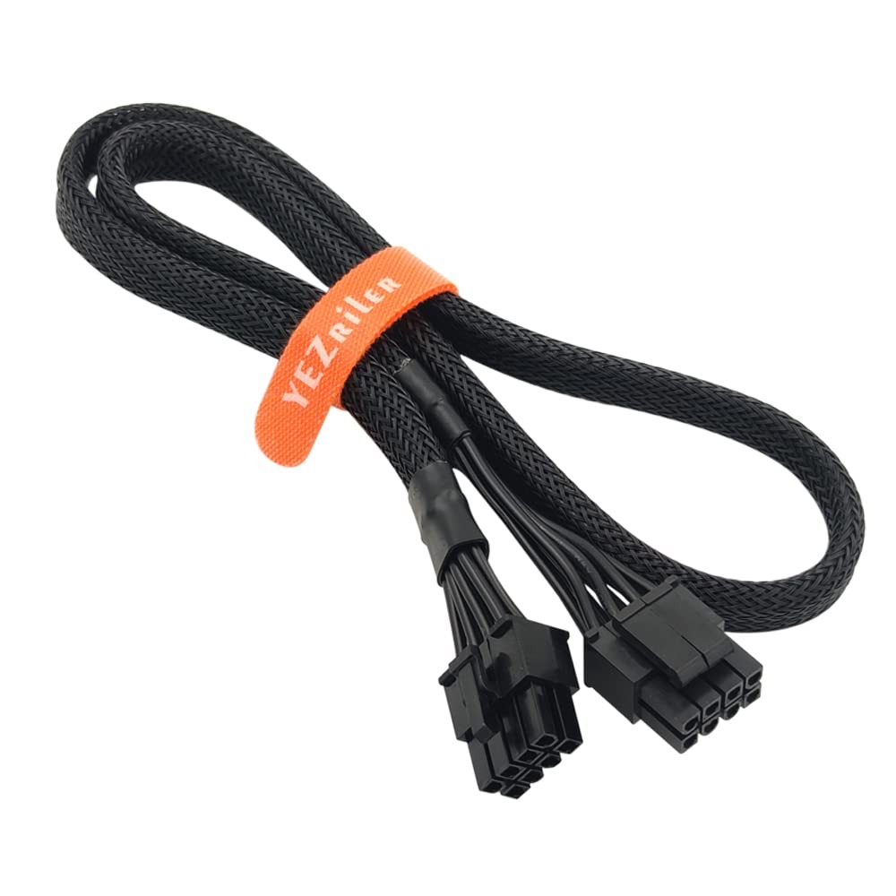 CPU Cable for EVGA PSUs, 8 Pin to 8 Pin (4+4 Detachable) Male EPS-12V Motherb…