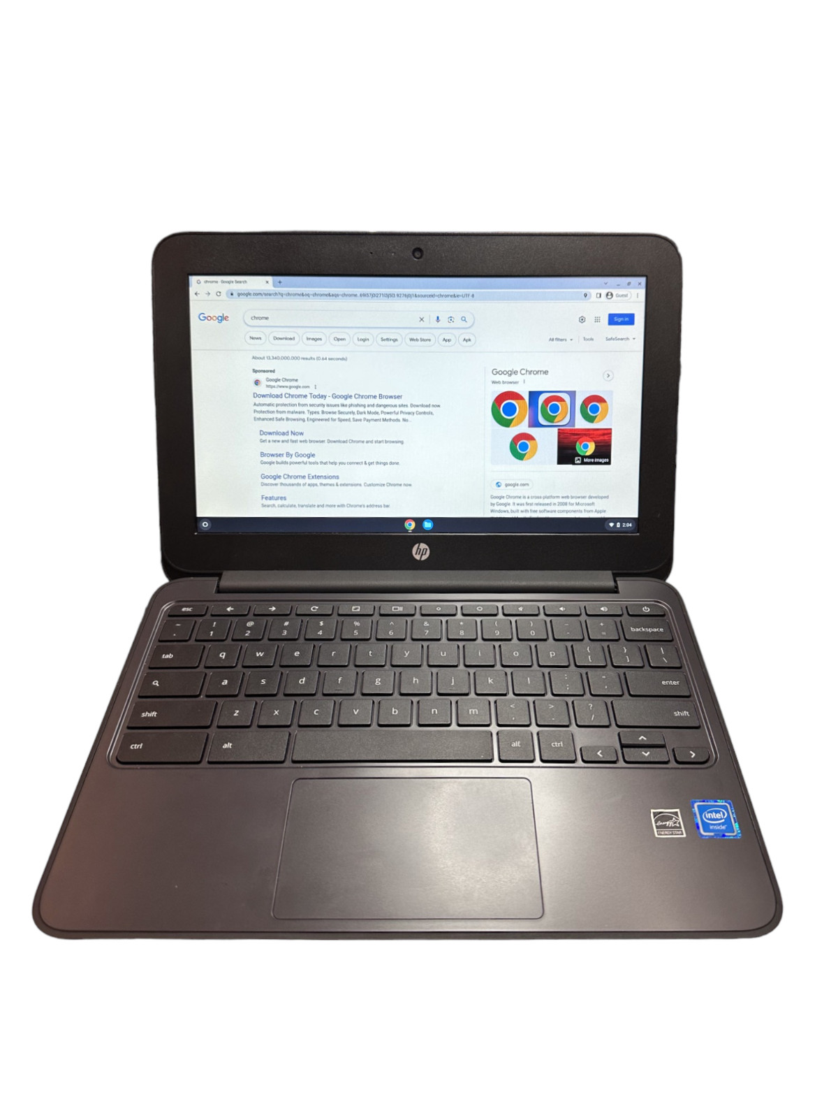 HP LAPTOP Chromebook 11 G6 11.6″ INTEL N3350 1.1GHz 4GB RAM 16GB SSD NOTEBOOK