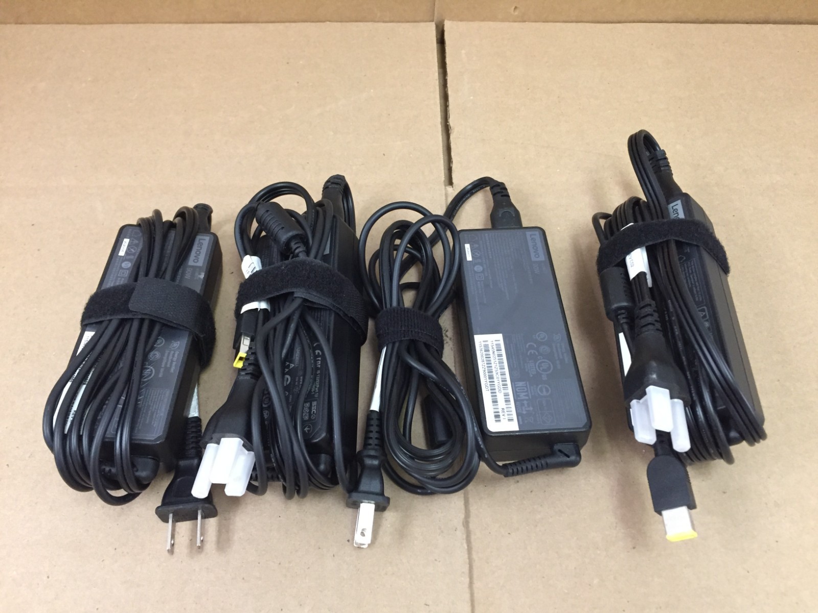 Lot of 4Genuine Lenovo 90W 20V 4.5A Charger AC Power Adapter Square Tip
