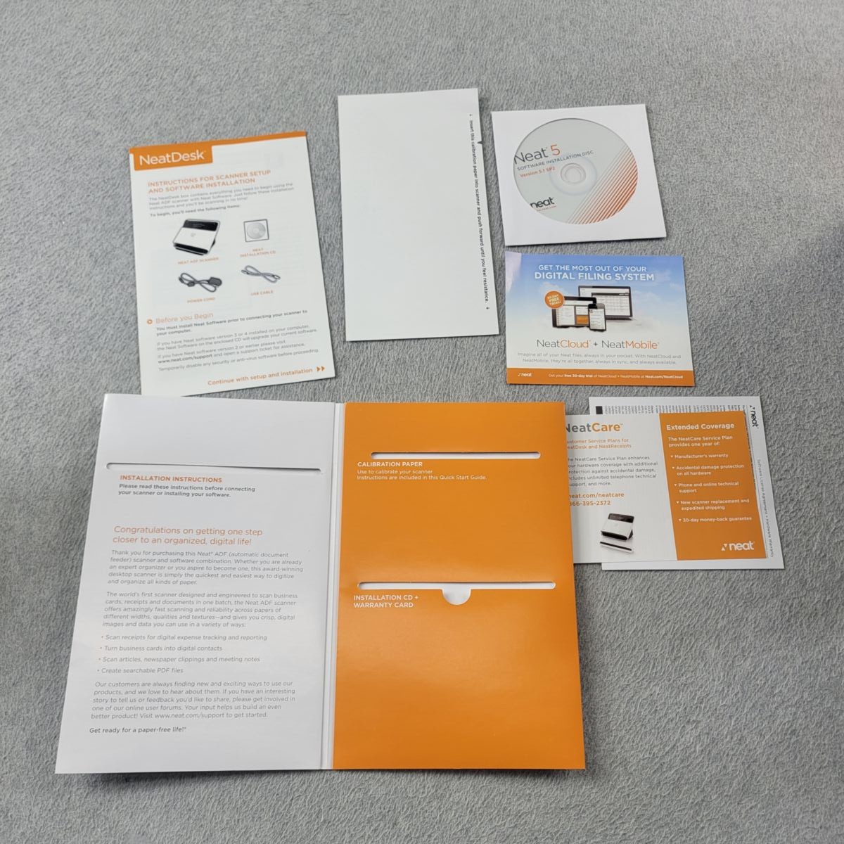 NeatDesk ND-1000 Desktop Document Scanner ADF Open Box Complete USB
