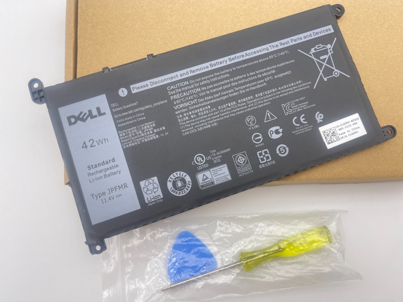 Genuine 42Wh JPFMR Battery for Dell Chromebook 3100 3400 2-in-1 5488 5493 5593