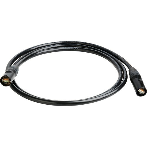 25’Ft-200Ft Cat 5e In/Outdoor Cable shielded Tactical w/Neutrik Ethercon RJ45