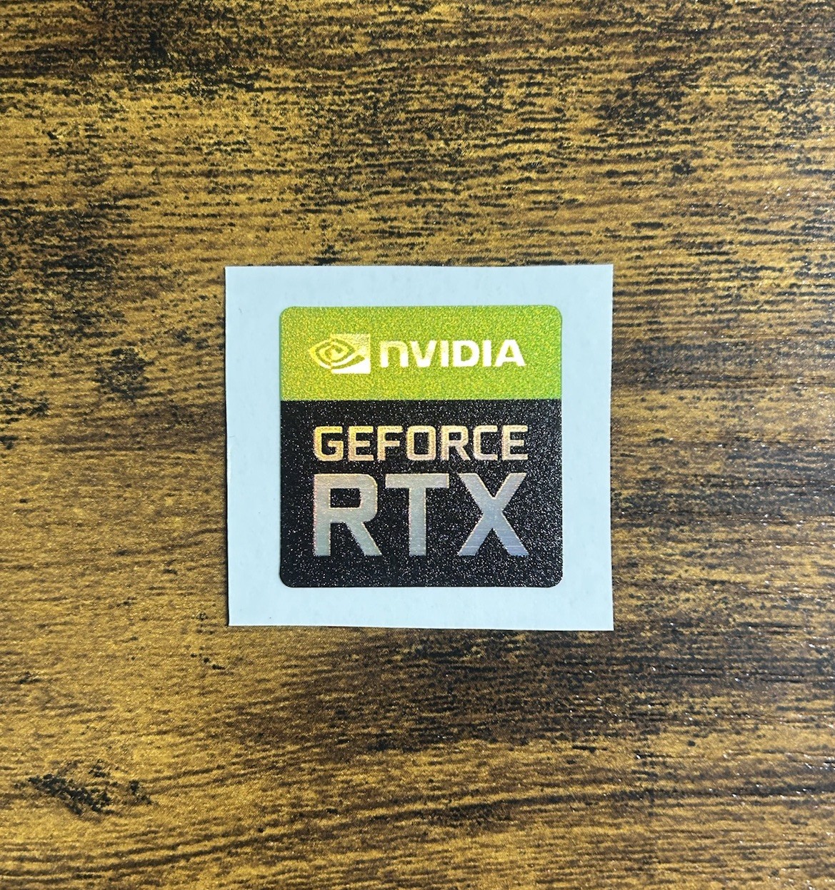 1x Nvidia GeForce RTX Holographic Desktop / Laptop sticker label (NEW)