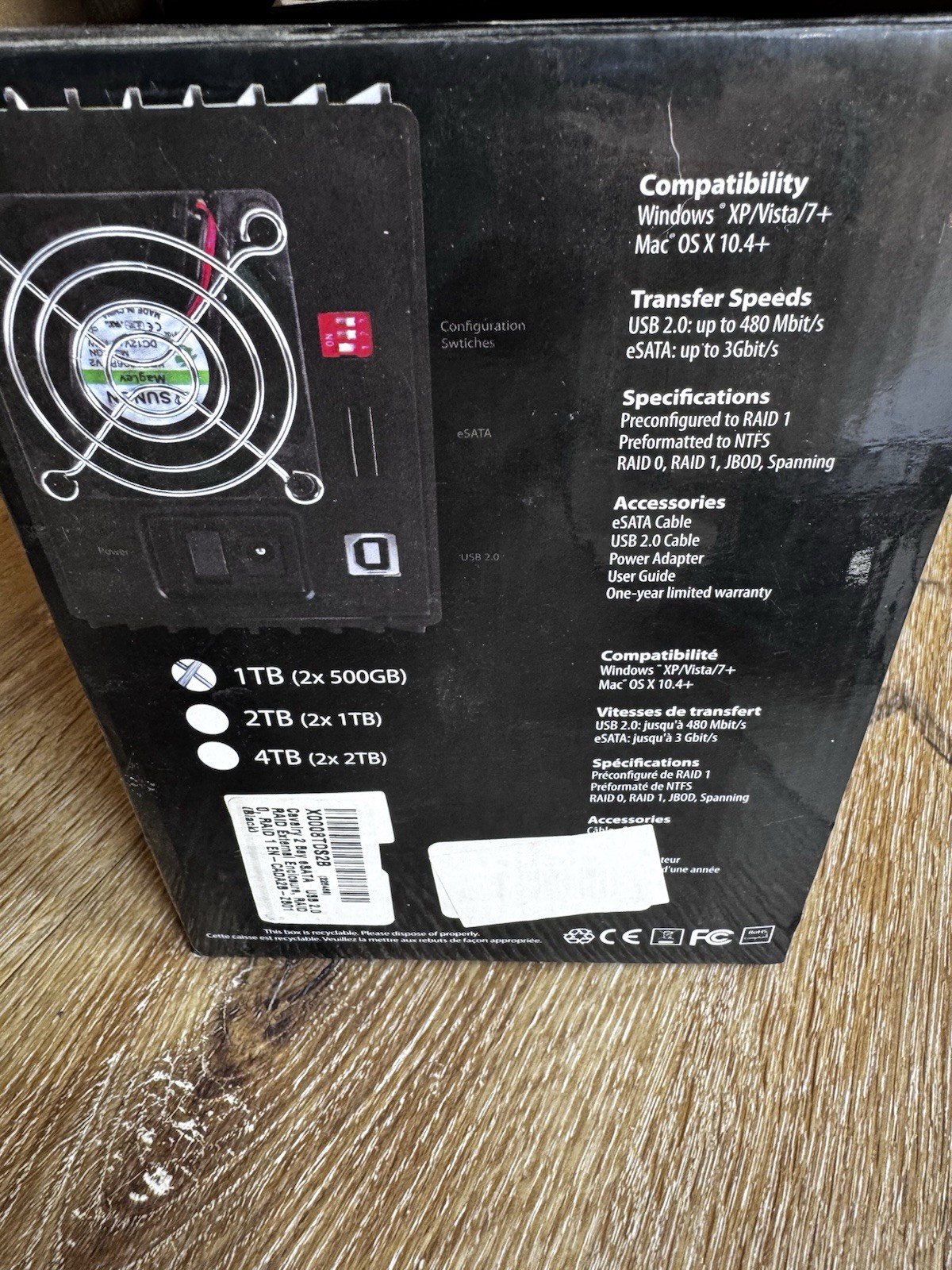 Cavalry Storage CADAZB0011420 USB/eSATA 2-Bay RAID Personal Disk Array Tested