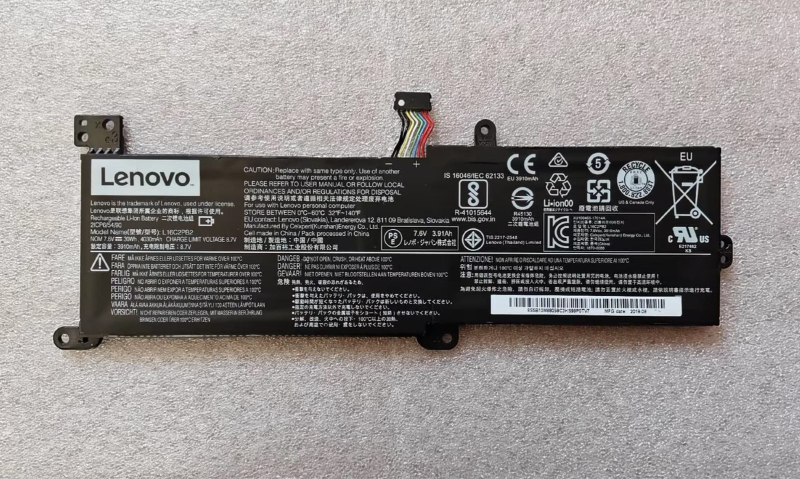 Genuine L16L2PB3 L16L2PB1 L16C2PB2 L17L2PF1 Battery for Lenovo IdeaPad 320-15ABR