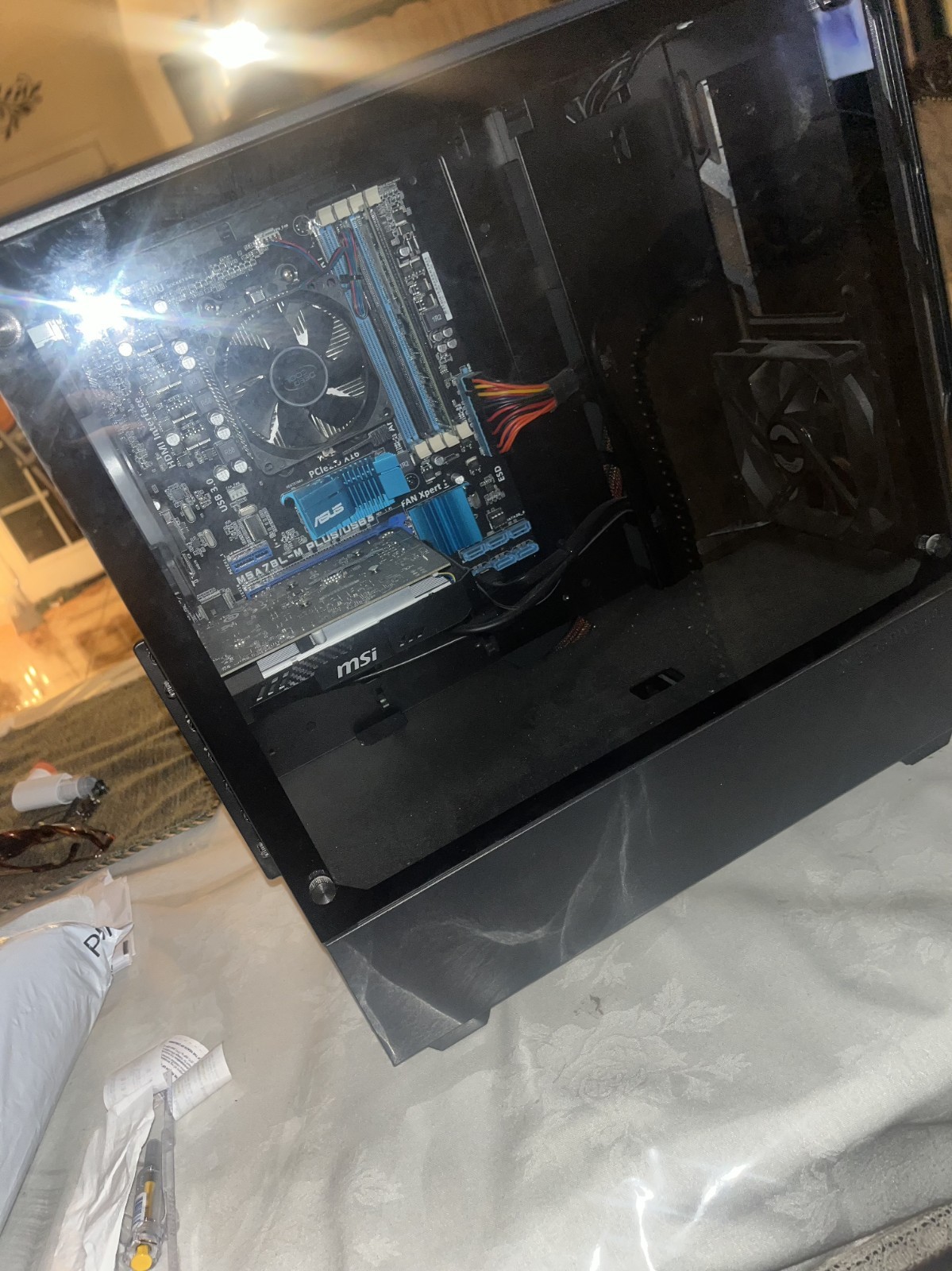 CyberPowerPC C SERIES Gaming Desktop Tower MSI GPU ASUS M5A78L-M PLUS/USB3 Black