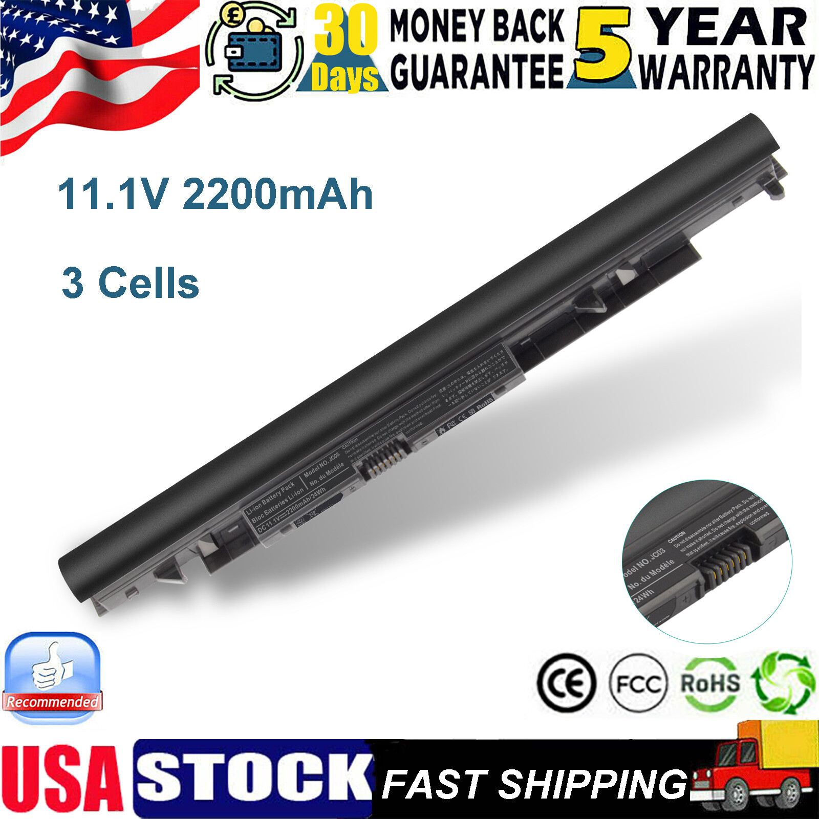 JC03 JC04 Battery for HP 15-bw 15-bw 919700-850 919701-850 919682-421 HSTNN-PB6Y