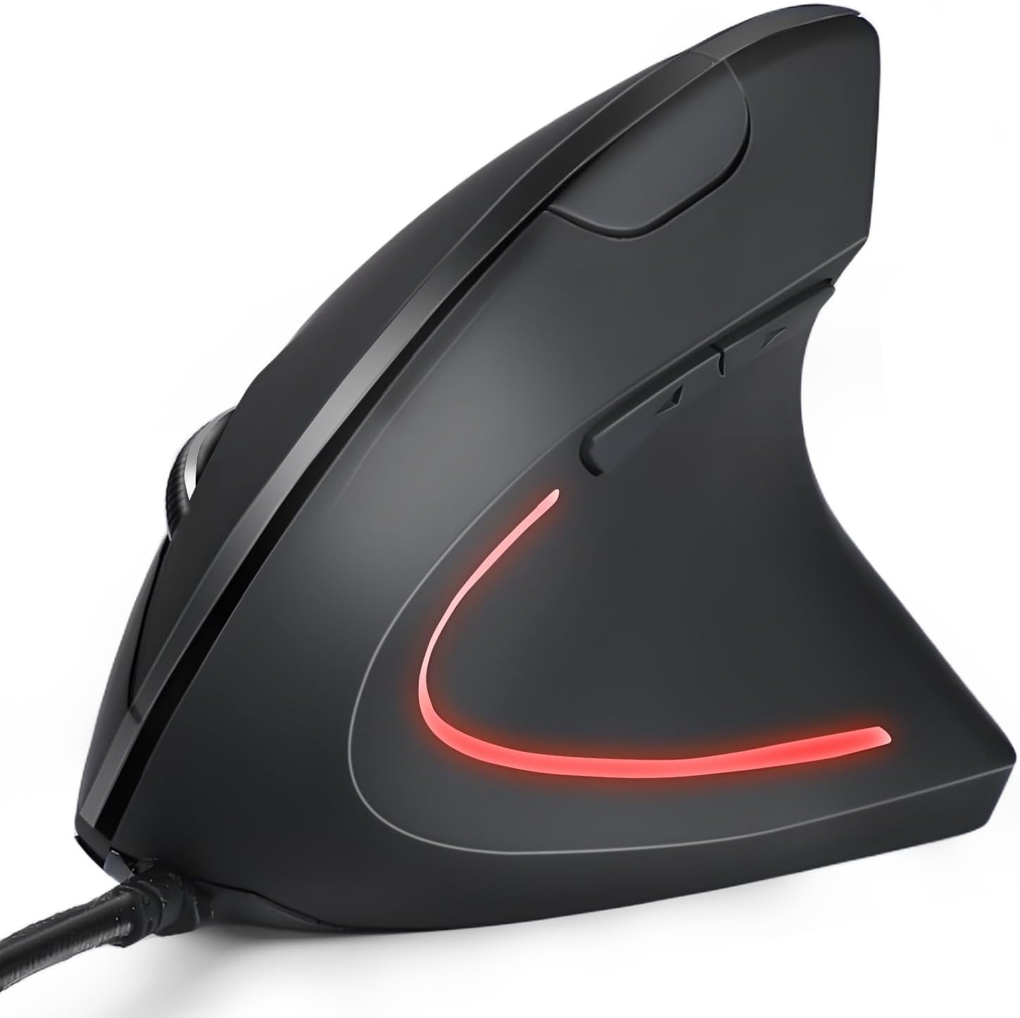 Wired Ergonomic Mouse, USB Wired Vertical Mouse with 800/1200/1600 Adjustable DP