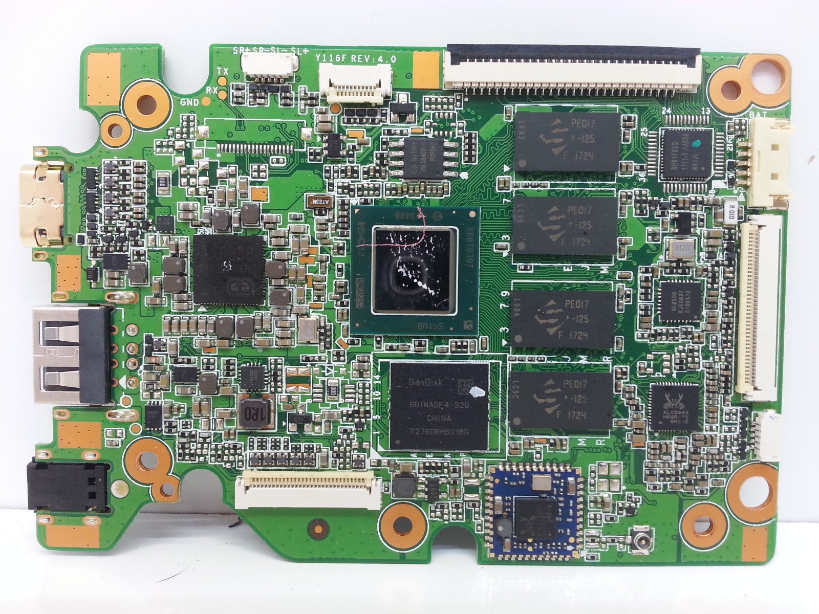Epik TEQNIO 10.1″ Genuine Intel Z3735F SR1UB 1.33Gz Cpu Motherboard ELL1002T 118