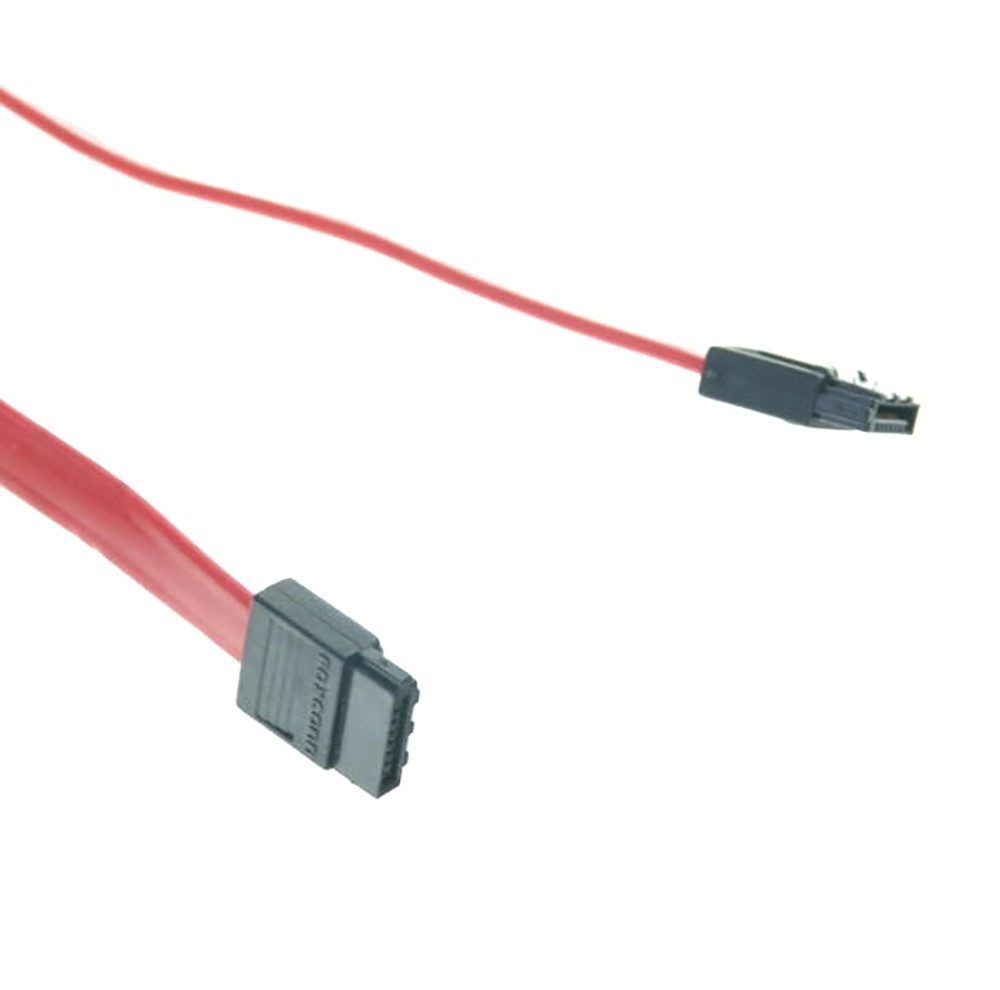 5x 18″ SATA 3.0 Cable SATA3 III 6GB/s Right Angle 90° SSD HDD Hard Drive Red USK