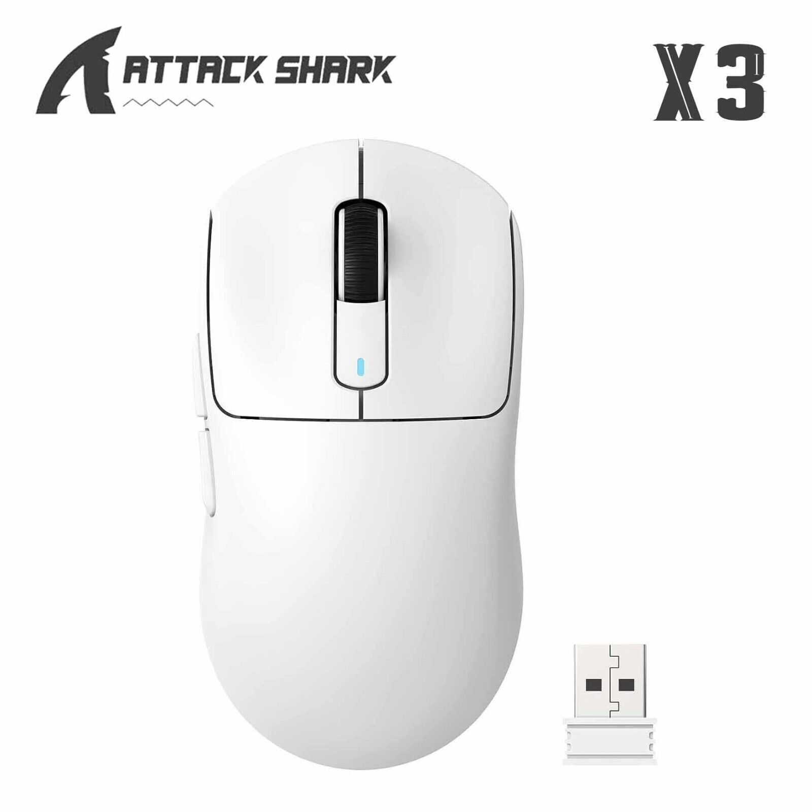 ATTACK SHARK X3 49g Lightweight Wireless Gaming Mouse Tri-Mode 26K DPI,PAW3395