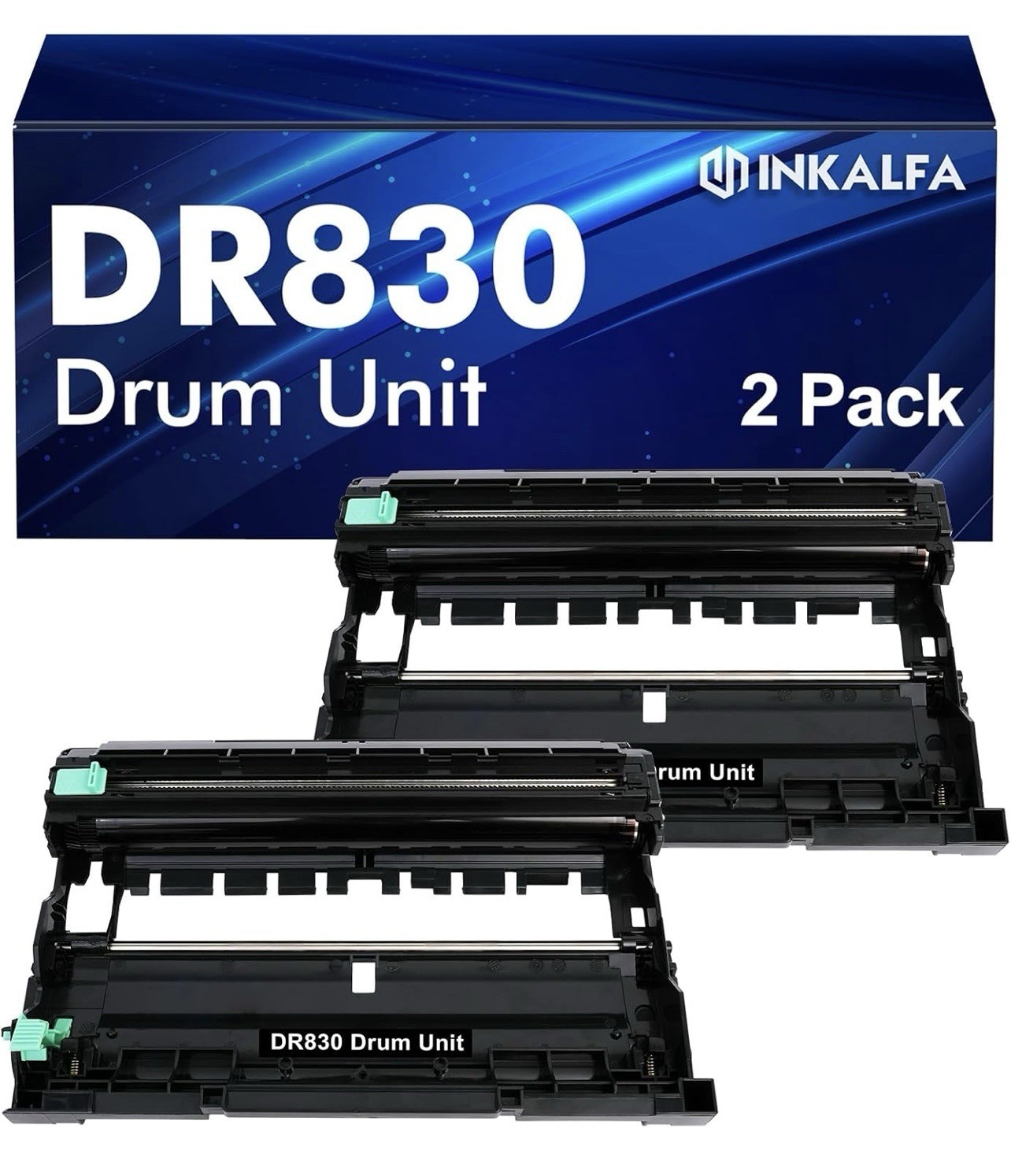 A52-DR830 Drum Unit 2 Pack Compatible Replacement for Brother DR-830 Printers