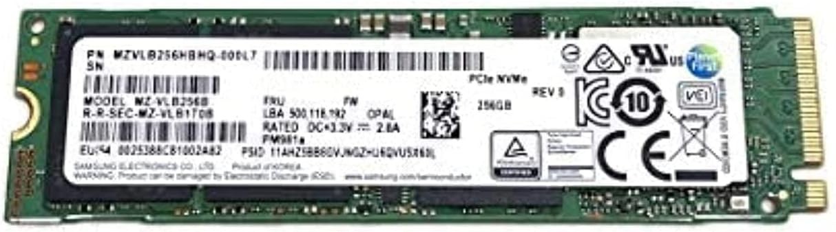 Samsung MZ-VLB256 PM981 256 GB NVMe M.2 2280
