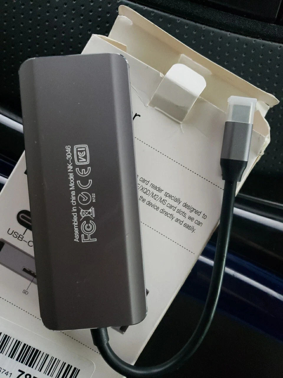 USB-C Hub 5 In 1 Card Reader Adapter Multi-Function