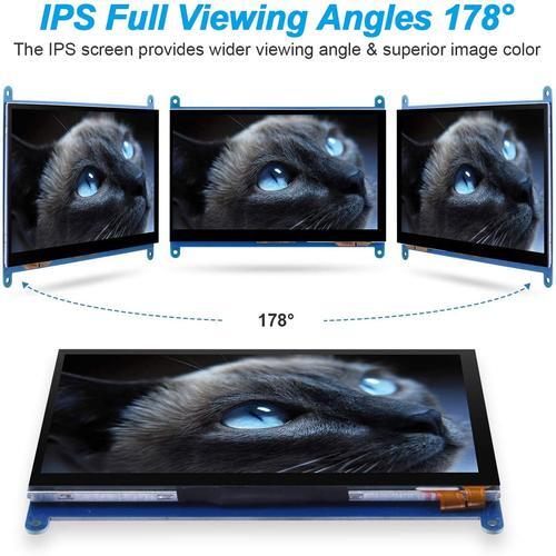 7 Inch LCD HDMI Display Screen 1024×600 Touch Screen Monitor for Raspberry Pi