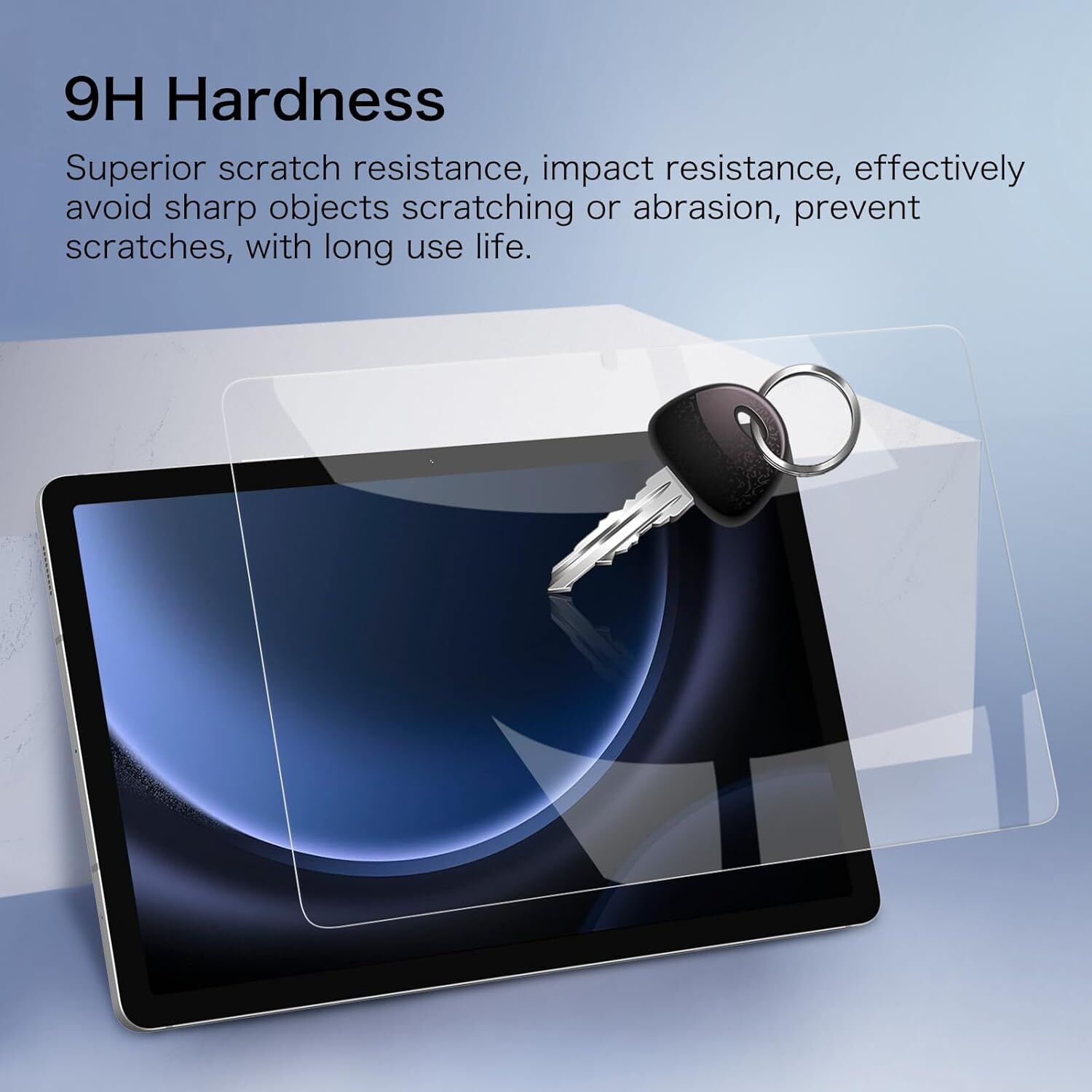 [2 Pack] Tempered Glass Screen Protector for Samsung Galaxy Tab S9 FE/S9/S8/S7