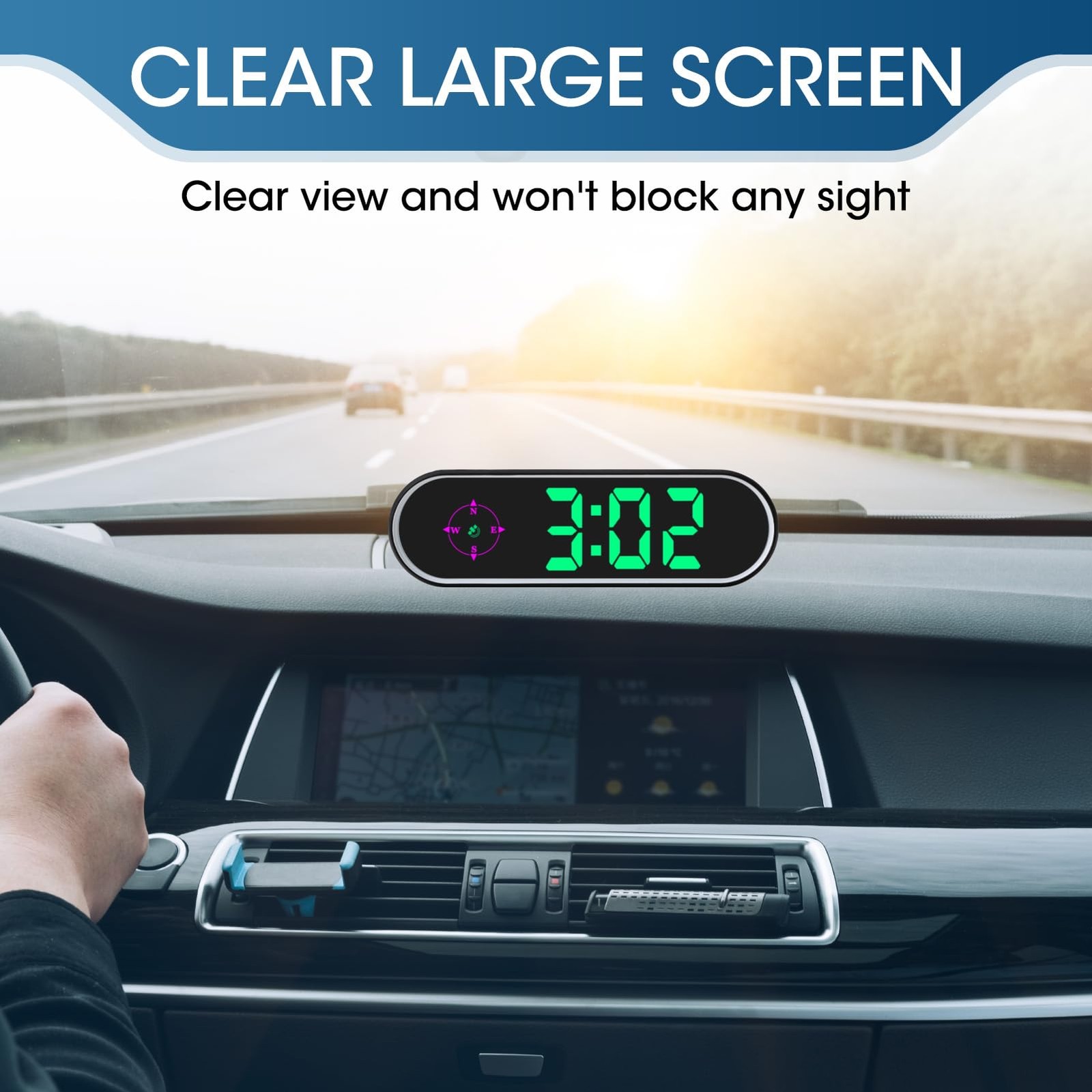 Universal GPS Speedometer HUD for Cars, Trucks, SUVs Easy Plug and Play