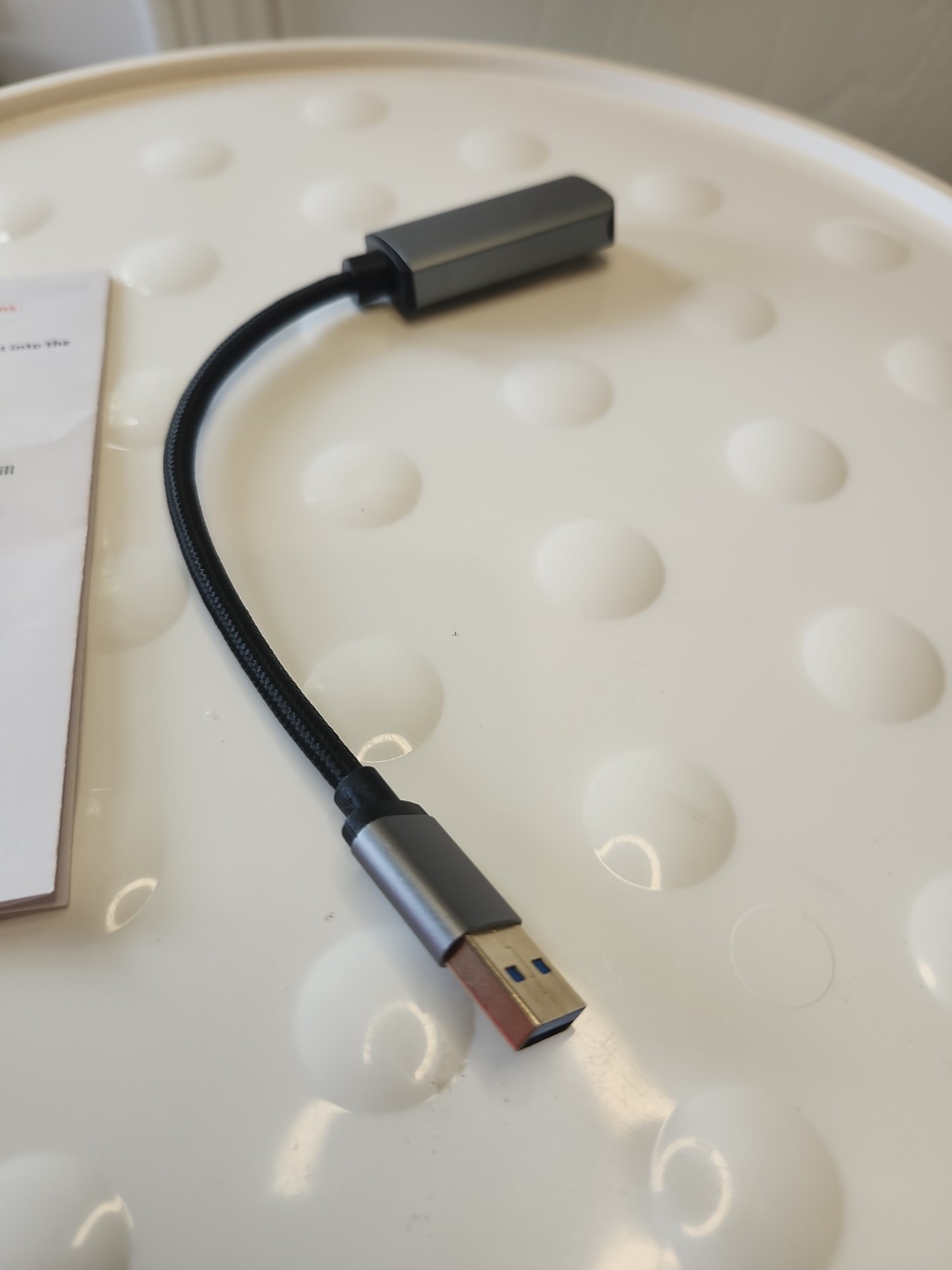 USB 3.0 to HDMI adapter, commonly used to connect a computer