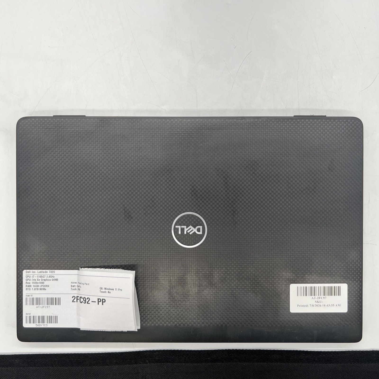 Dell Latitude 7320 13″ Intel I7 1165G7 2.8GHz 16GB RAM 1TB SSD Win11P Peeling