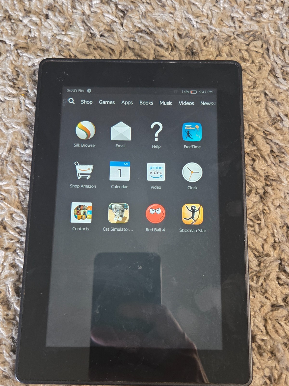 AMAZON KINDLE FIRE HD 7 3rd Gen P48WVB4 7″ Tablet 8GB WiFi Black – Tested
