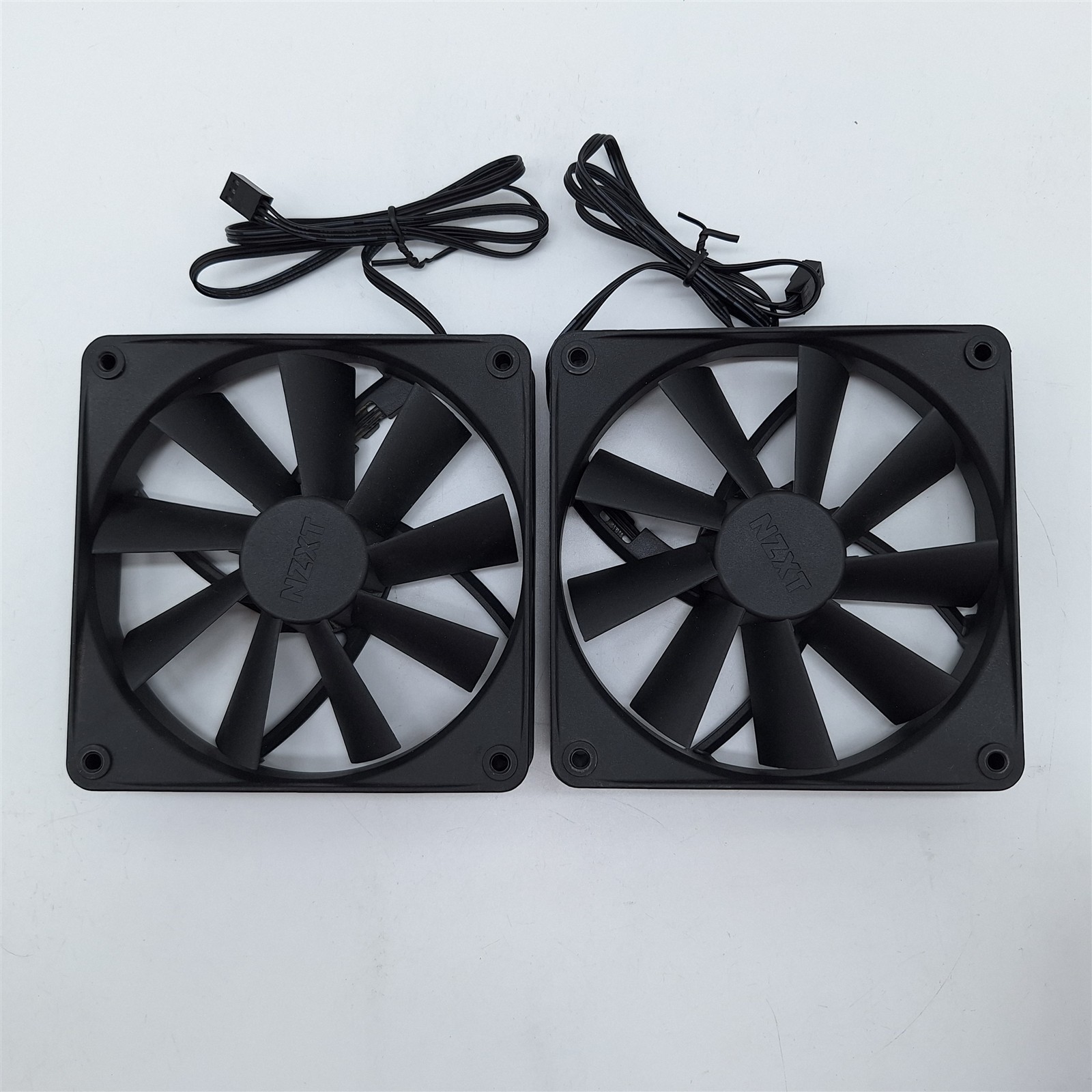 2 Black NZXT Case Fans – F120Q Quiet Airflow Fan (Model: RF-Q12CR-B1) 12V 0.28A