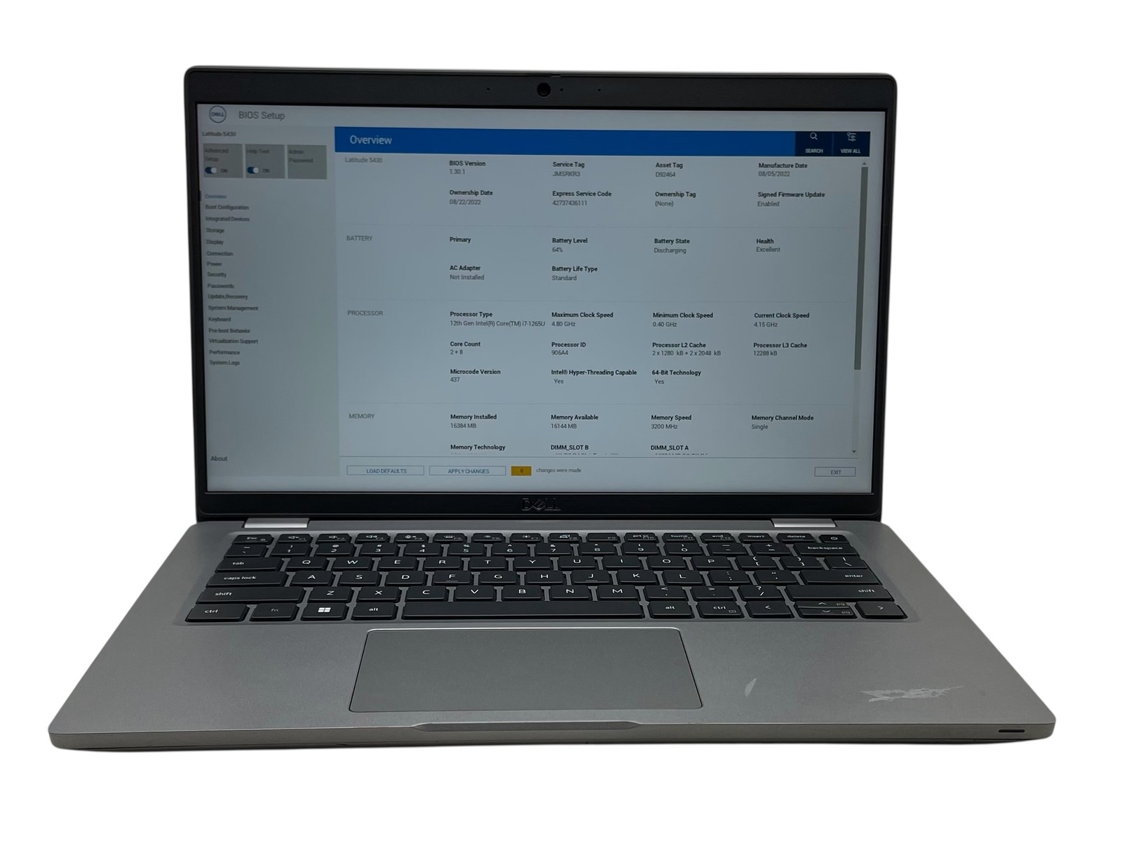 DELL LATITUDE 5430 i7-1265u 16GB RAM 512GB SSD–GRADE D