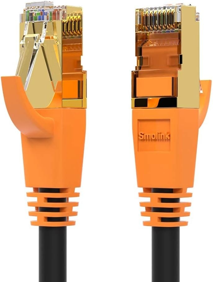 Heavy-Duty Cat 8 Ethernet Cable 1.5Ft – Shielded, Weather-Resistant Connectivity