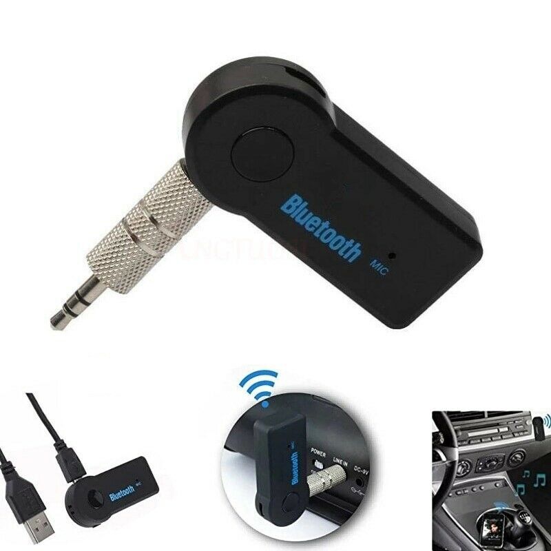 Wireless Bluetooth Receiver 3.5mm AUX Audio Stereo Music Home Car Adapter Kit