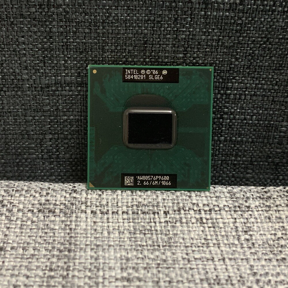 Intel Core 2 Duo P9600 CPU Dual-Core 2.66GHz 6M 1066MHz Socket P SLGE6 Processor