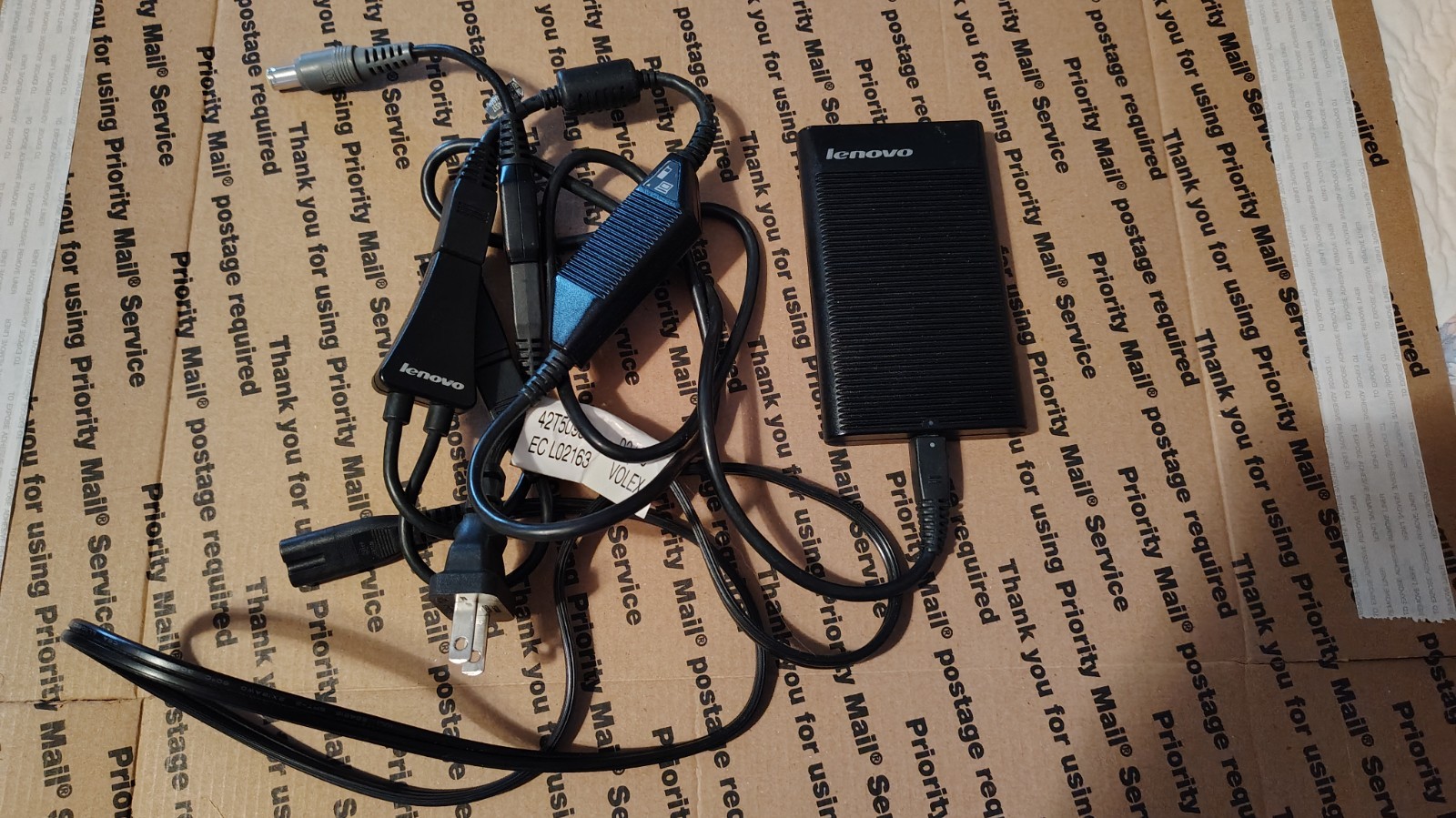 Lenovo 20V 4.5A Slim AC Adapter – Big Barrel Yellow Multi Tip Adapter – 41R4538