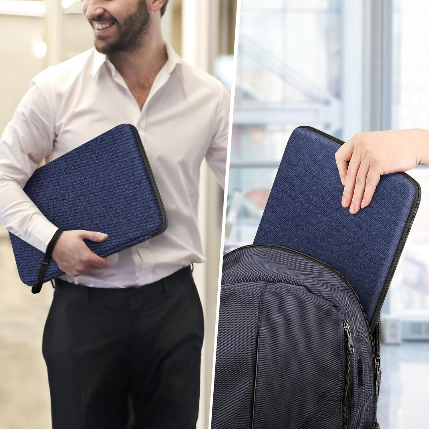 15.6 Inch Hard Laptop Sleeve Case Shockproof Carrying Case for HP Dell Samsung