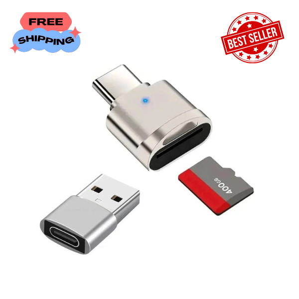 Type C To Micro SD TF Card Reader OTG USB Adapter Converter For Samsung Phone