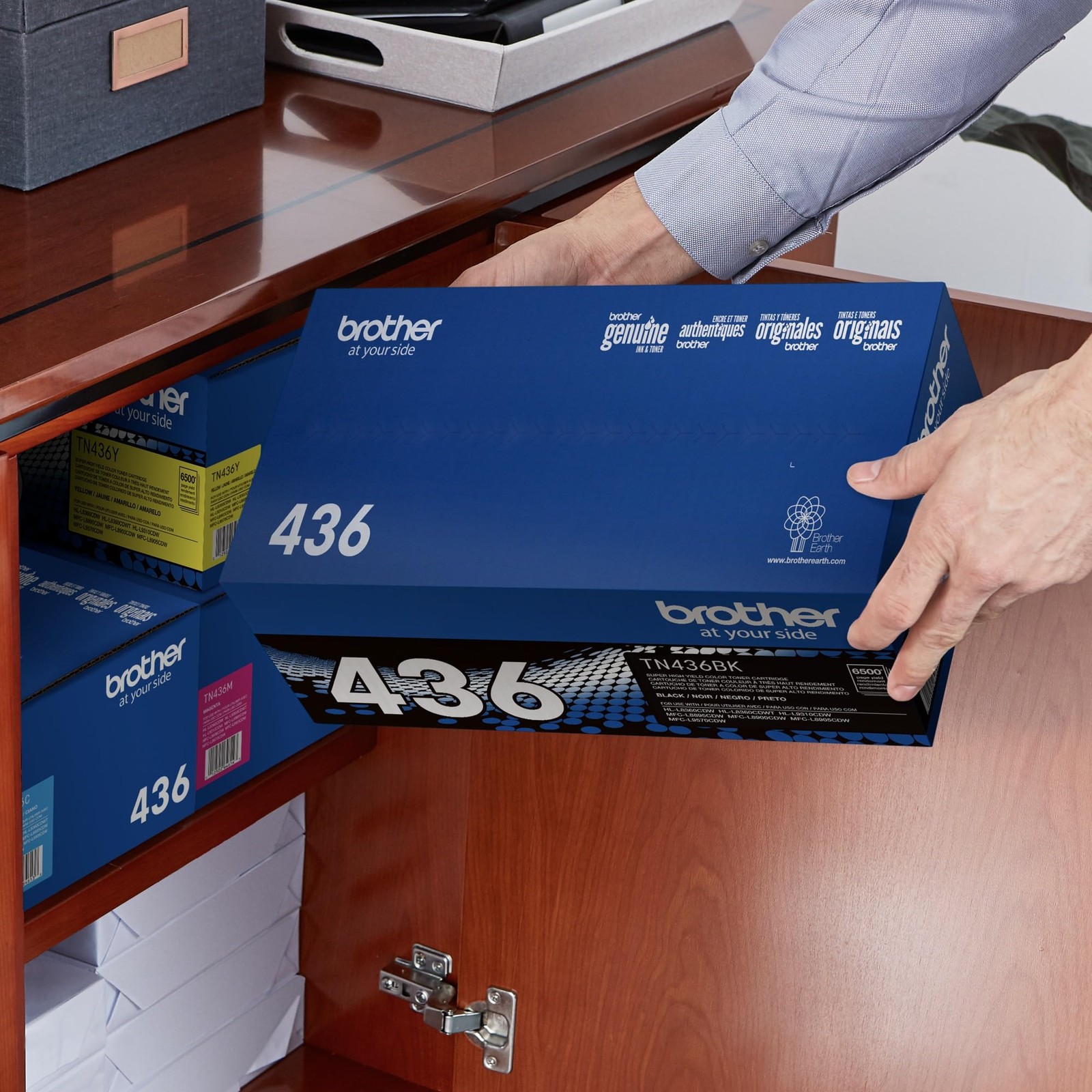 TN436BK Super High Yield Toner-Retail Packaging, Black