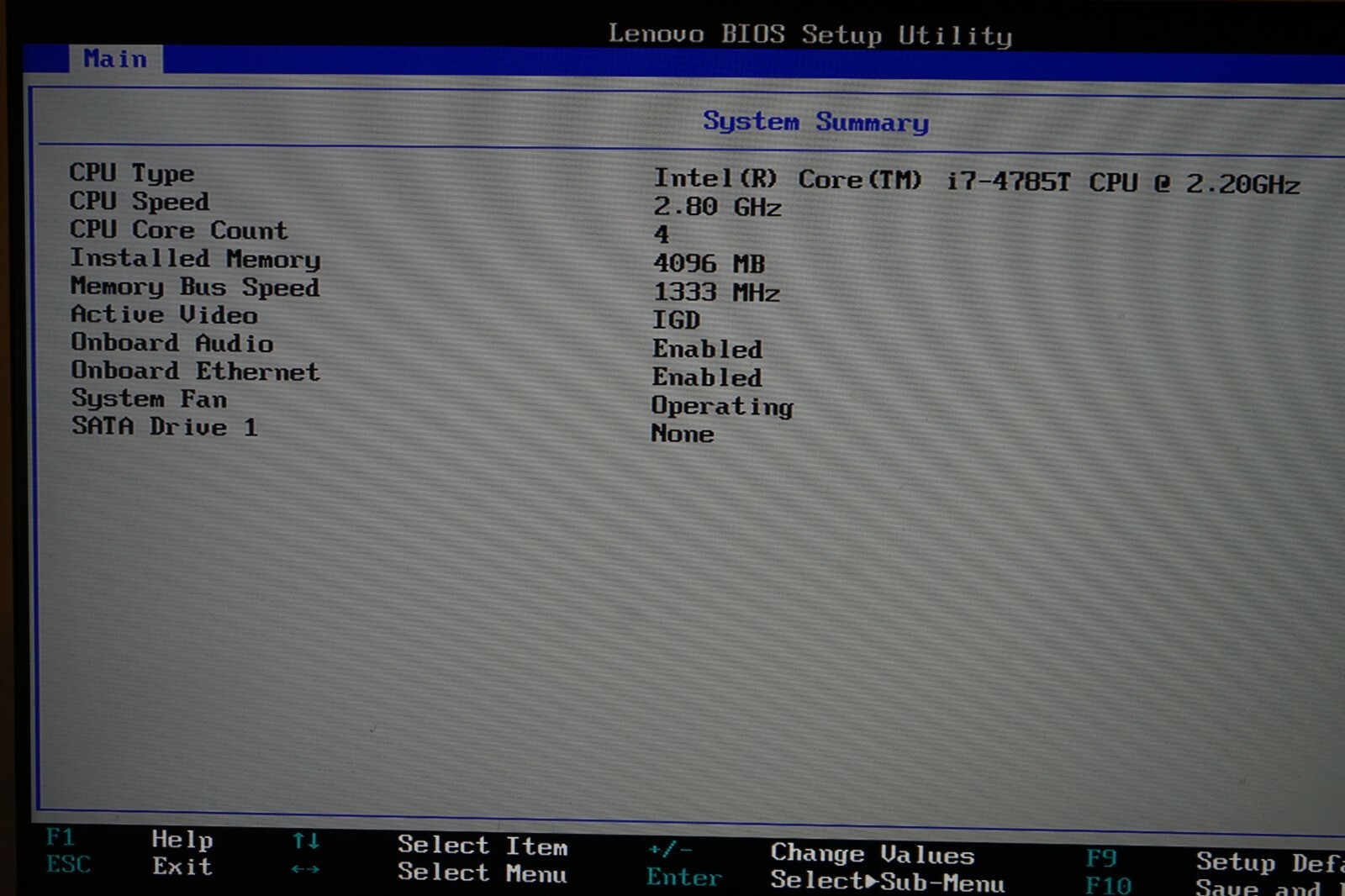 ^ Lenovo ThinkCentre M73 Tiny Desktop i7-4785T @ 2.20GHz 4GB Ram No HD #C1248