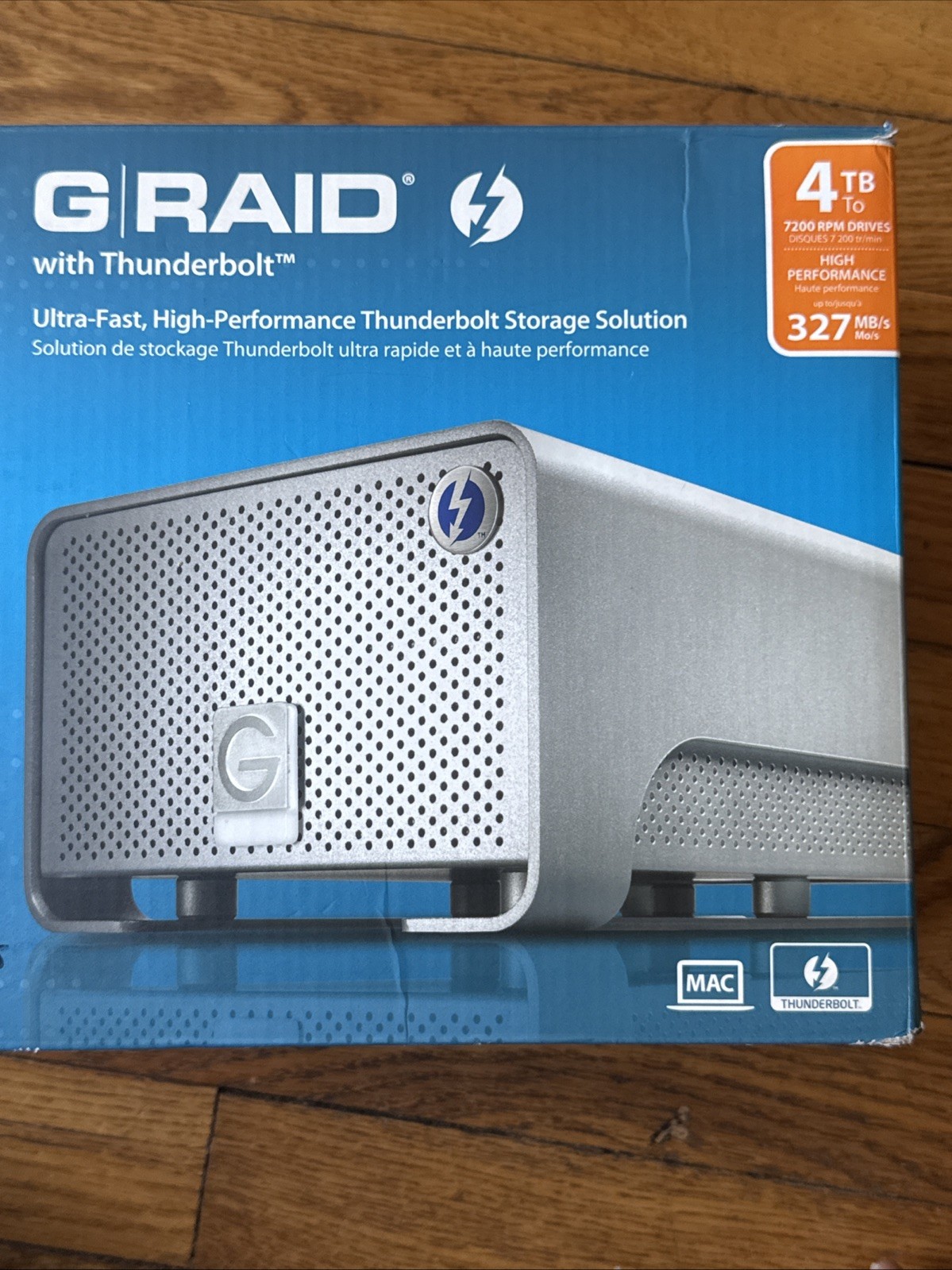 G-Technology G-RAID Thunderbolt 4TB Dual External Hard Drive