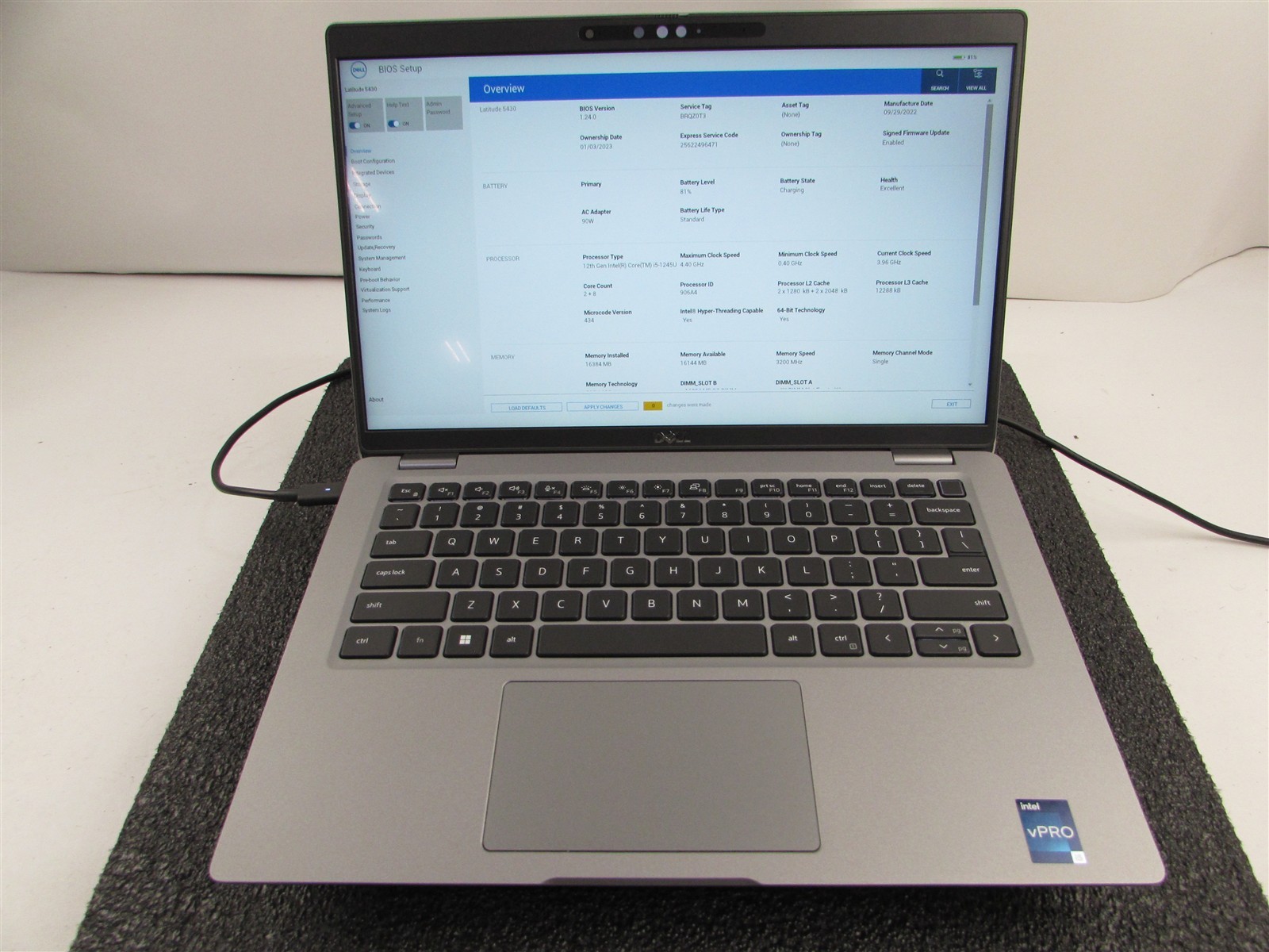 DELL LATITUDE 5430 1920X1080 FHD TOUCH I5-1245U 512GB SSD 16GB RAM NO O.S