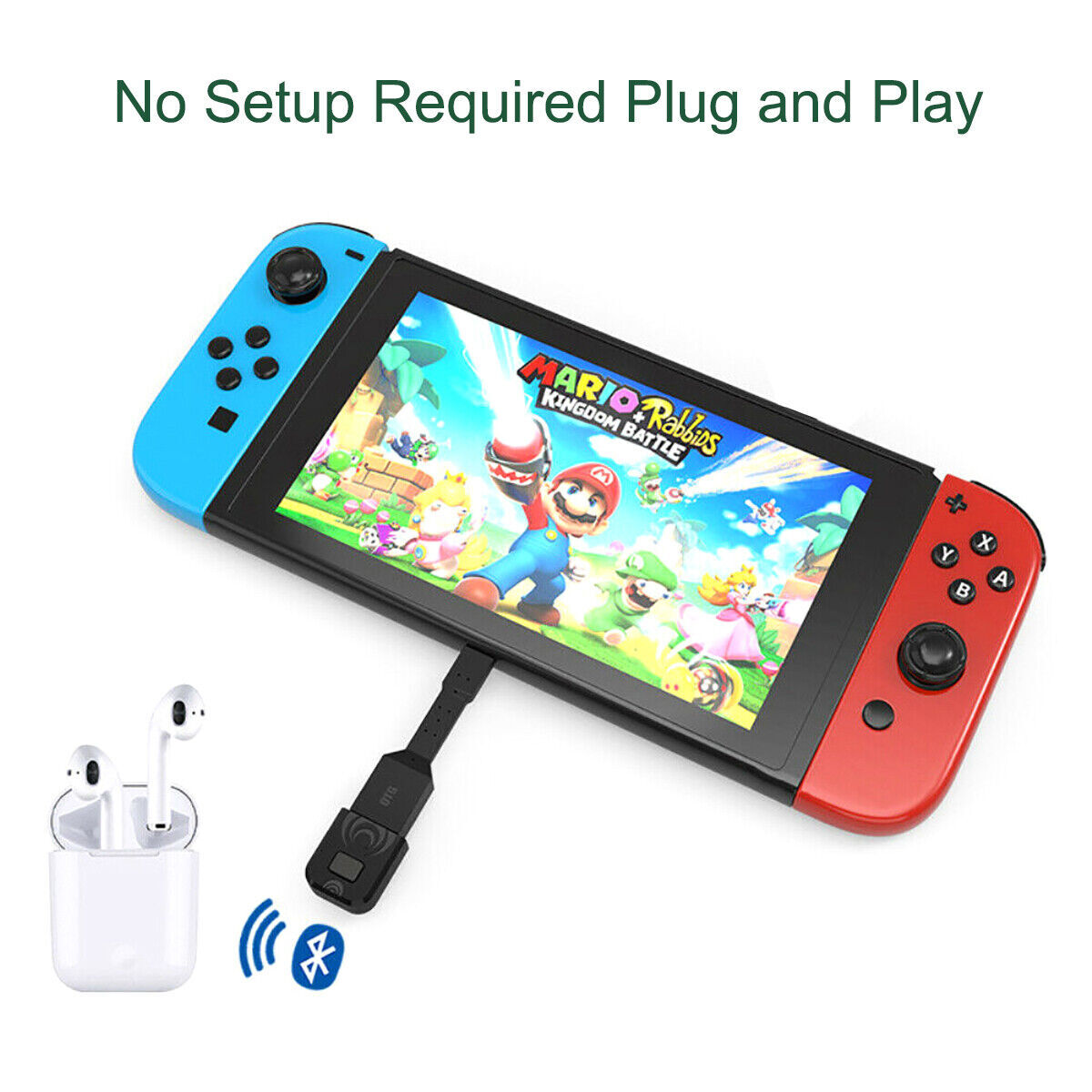 For PS5 PS4 Switch PC Bluetooth USB Dongle Headset HIFI Audio Receiver Adapter