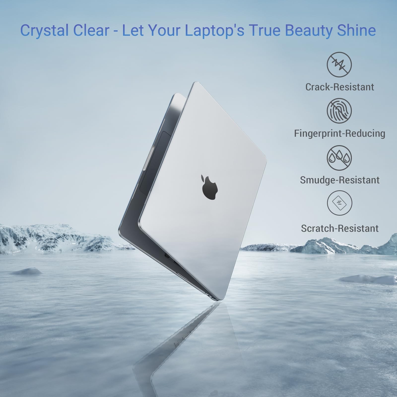 MOSISO Compatible with MacBook Neo Case 13 inch 2026 A3404 A18 Crystal Clear