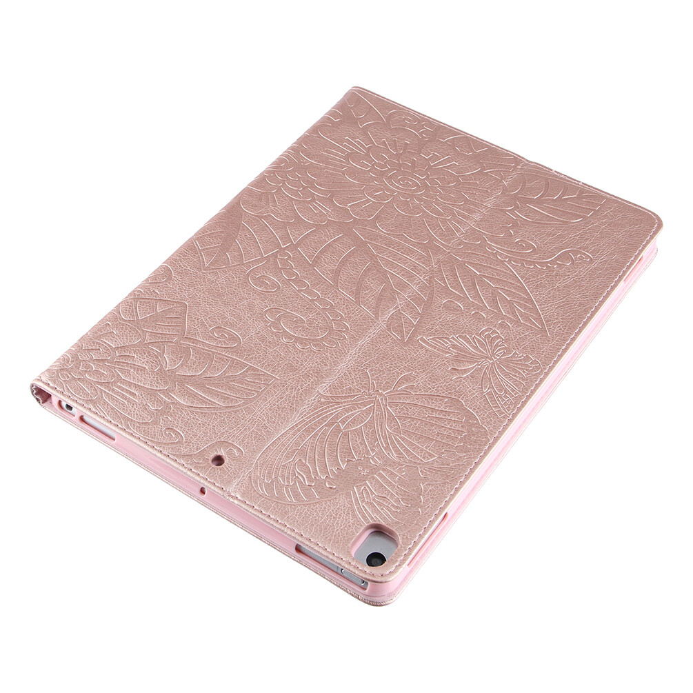 For Apple iPad 10.2″ 9th 8th 7th Generation Mini Flower Embossed TPU Case Cover