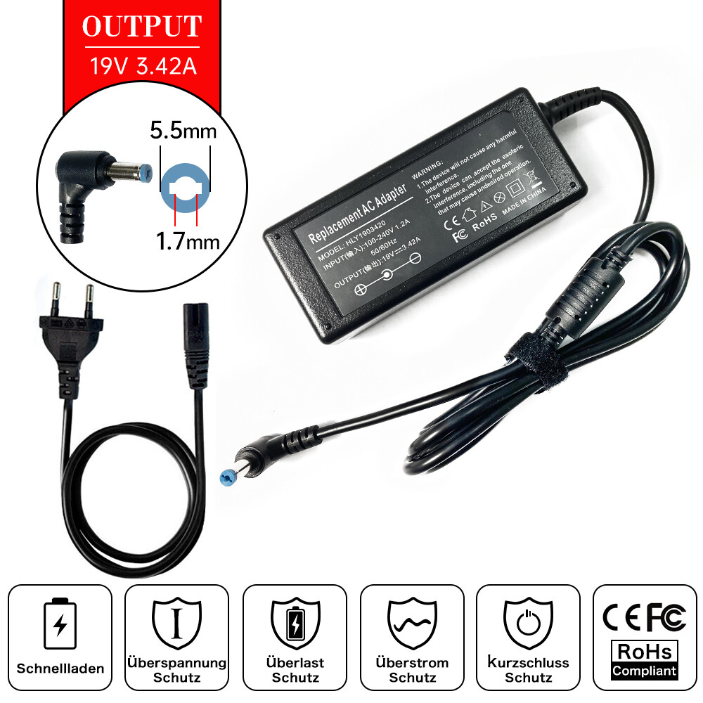 65W AC Adapter Charger Charger For Gateway AJ2 AJ6 KAL90 KAYF0 KBYF0 LL1 NEW90