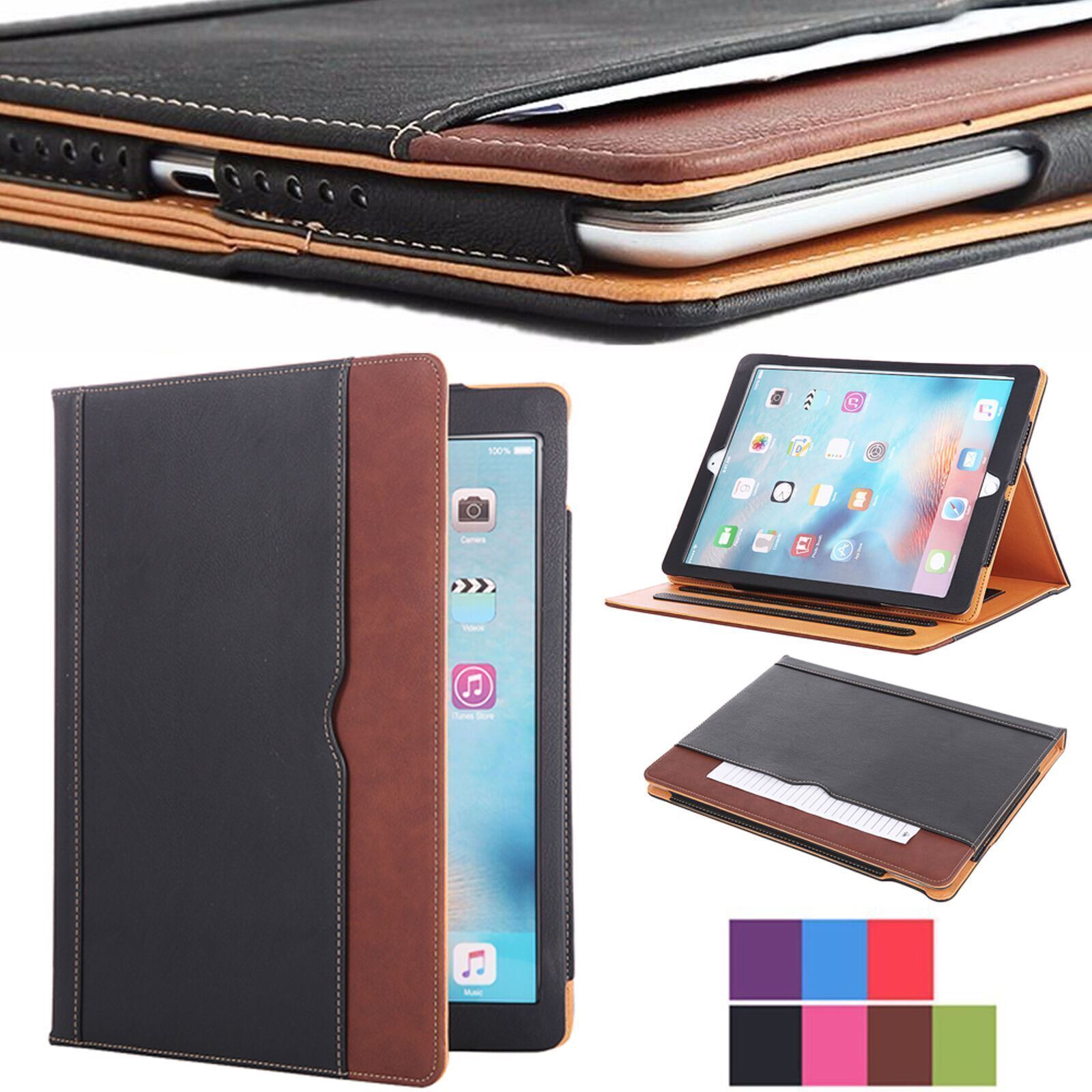 For Apple iPad 6th Generation 9.7 inch 2017 A1822 A1823 Folio Case Cover Stand
